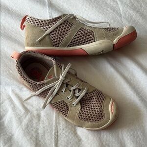 PLAE Kids Shoes in Beige and Coral